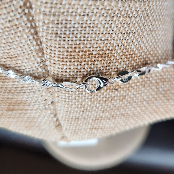 NWT Abalone and silver tone Coconut tree Earrings/Necklace Set - Picture 3 of 3